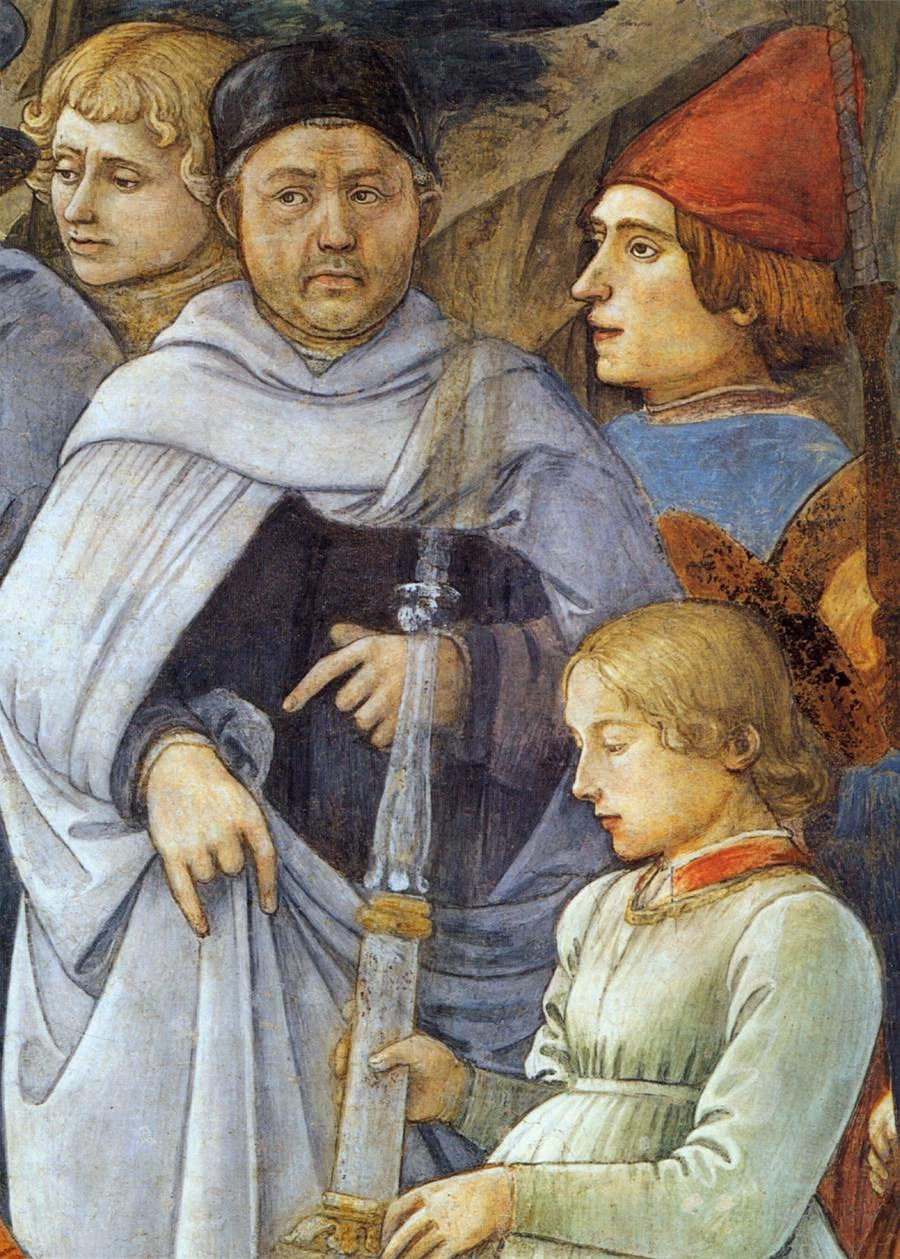 Morte della Vergine - Duomo, Spoleto, dettaglio 1